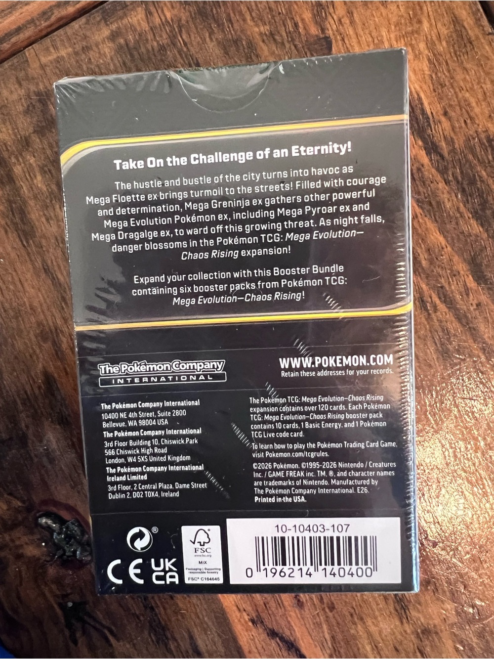 Authentic Sealed New in box Chaos Rising Booster Bundle 6 pack - Picture 2 of 6